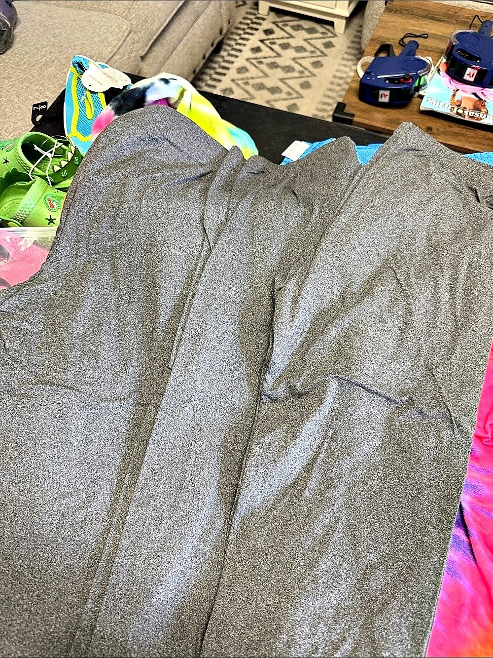 4-Gray capris Size Medium New